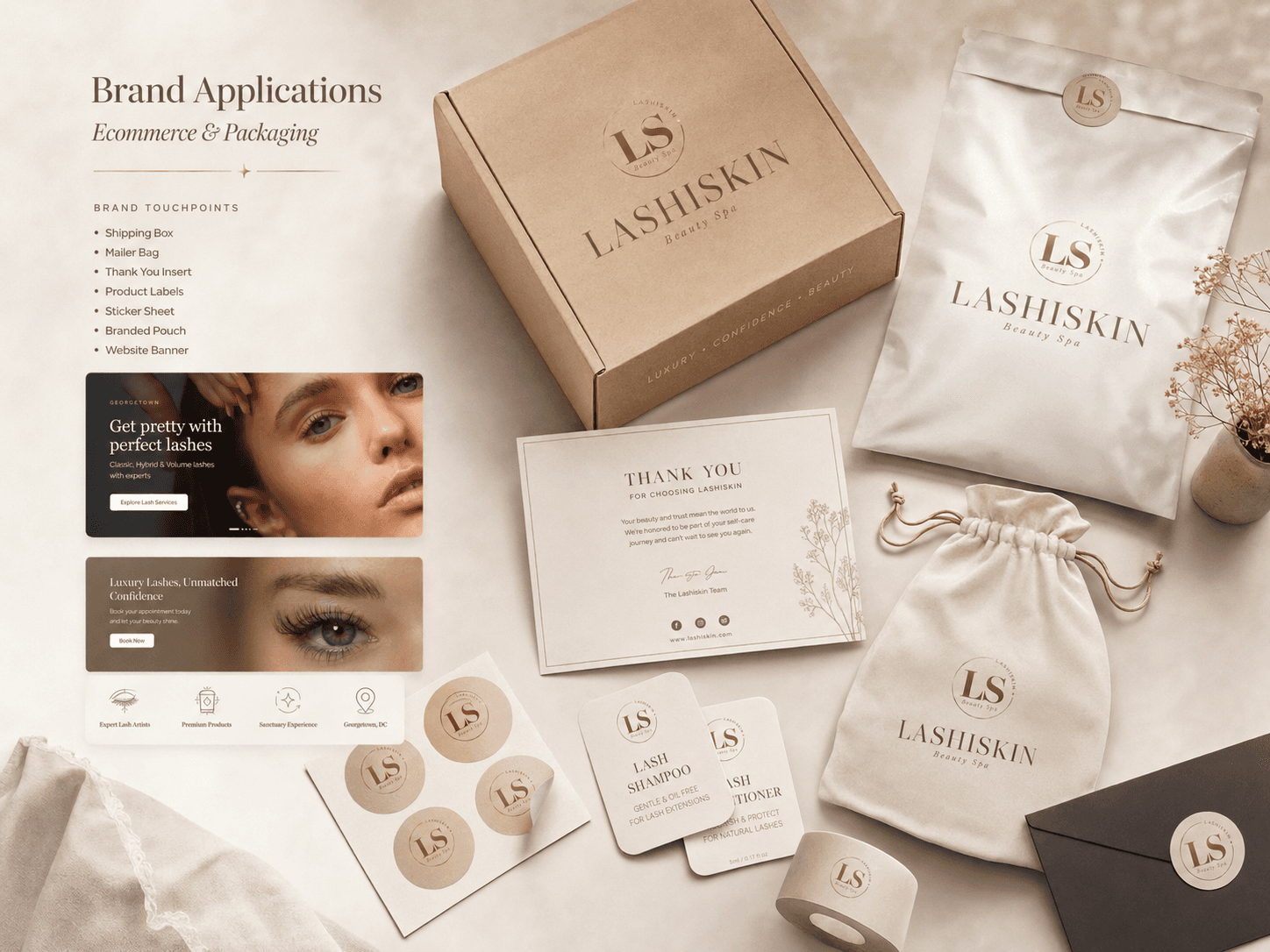 Lashiskin interface brand application