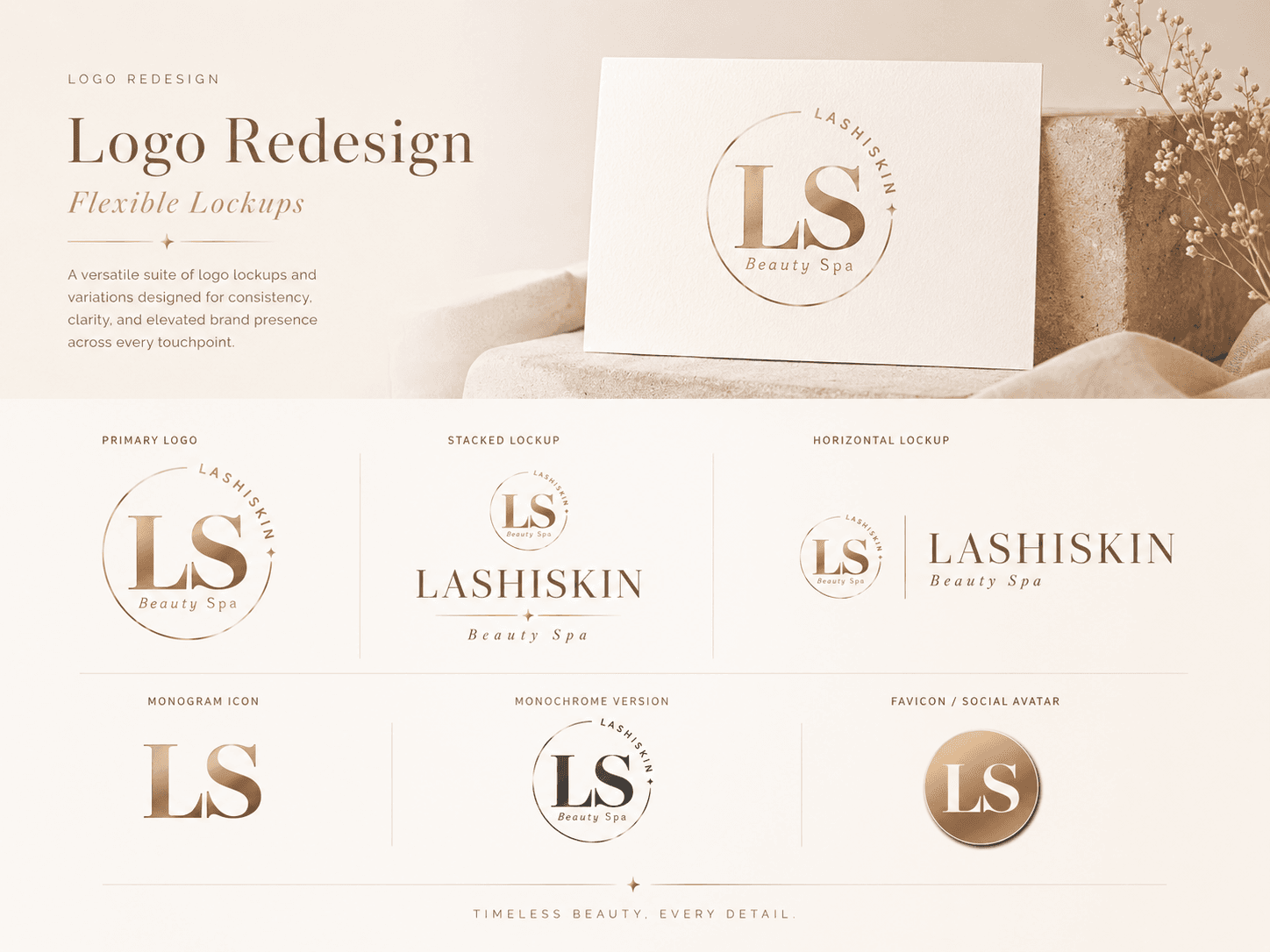 Lashiskin logo lockup presentation
